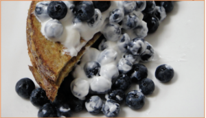 藍莓西多士 blueberry toast