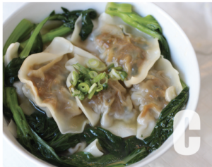 水餃湯 dumpling soup