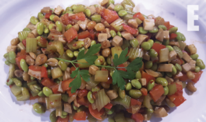 菇毛豆 mushroom edamame